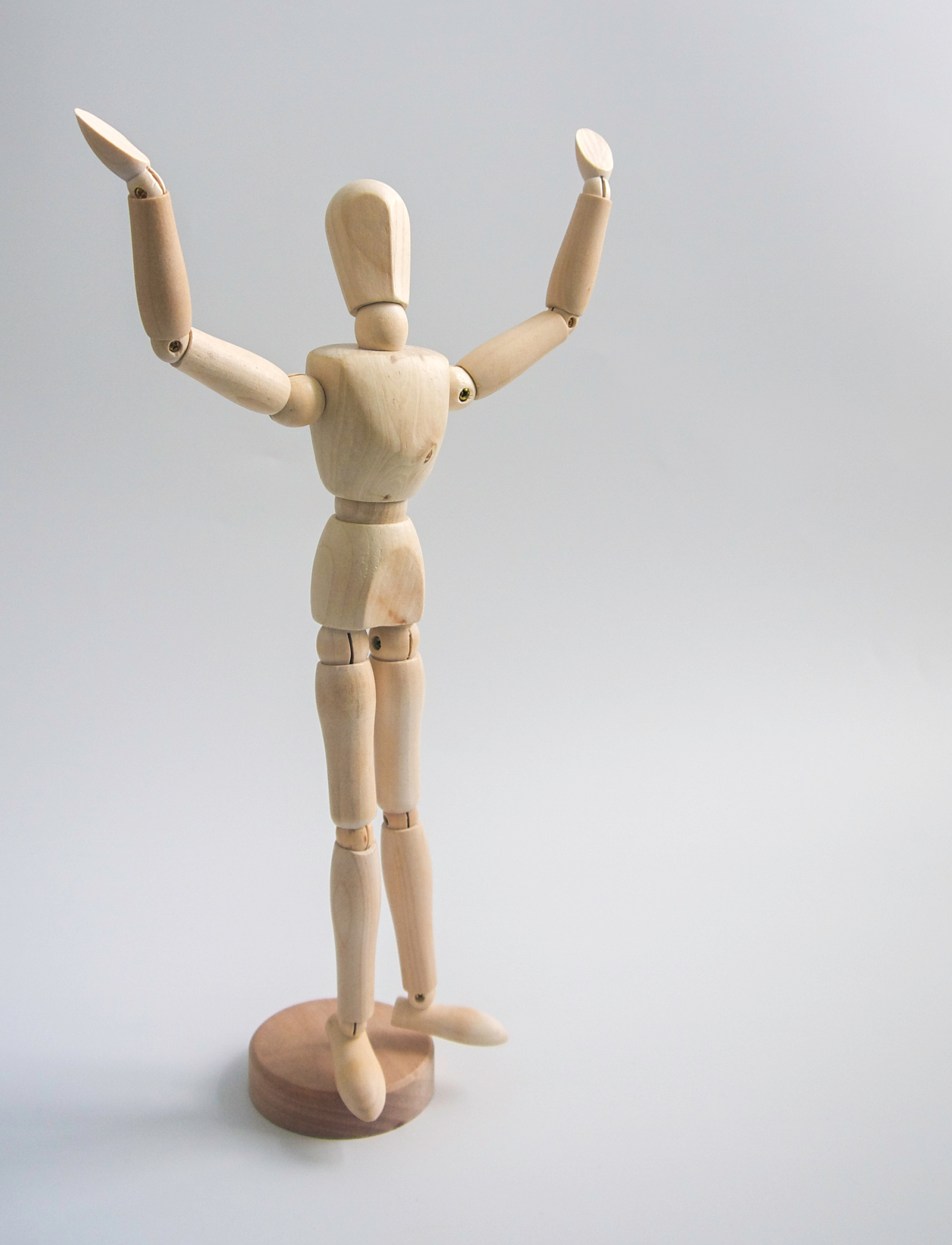 Brown Wooden Human Form Figurine